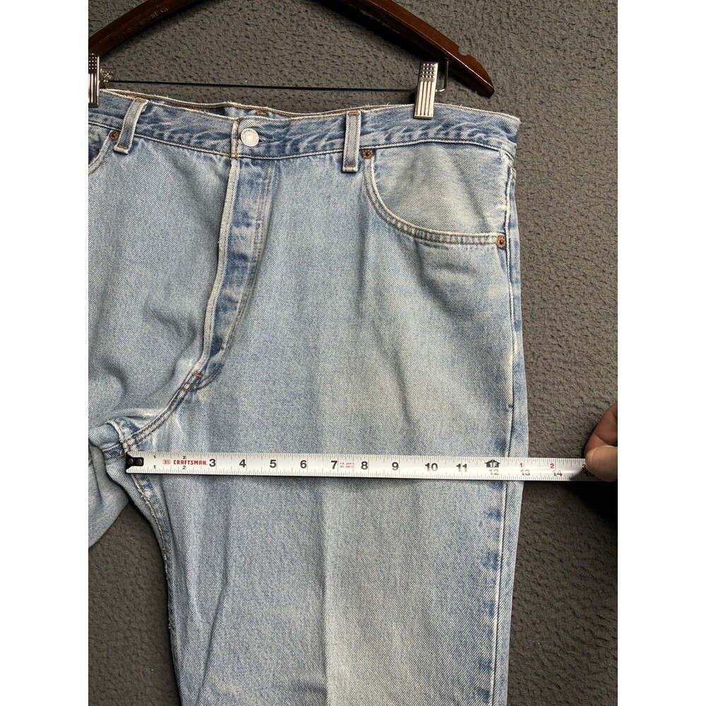 Vintage 90s Levi’s 501 Made in USA Denim Straight Leg Jeans Measured 38x35 - Picture 12 of 16